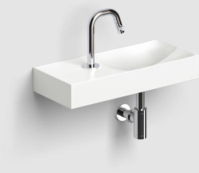 Clou Vale keramiek fontein 45x19x7cm kraangat links wit mat CL/03.02162.01.L