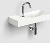 Clou Vale keramiek fontein 45x19x7cm kraangat links wit mat CL/03.02162.01.L - thumbnail