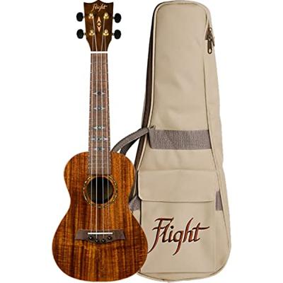 Flight Supernatural Series DUC445 Glossy Acacia concert ukelele met gigbag Flight Supernatural Series DUC445 Glossy Acacia concert ukelele met gigbag
