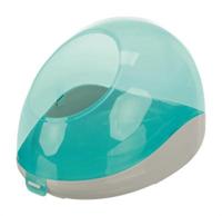 TRIXIE ZANDBAD DEGOES / CHINCHILLA'S KUNSTSTOF GRIJS / TURQUOISE 27X16X18 CM 2 ST - thumbnail