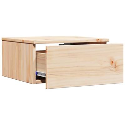 Wandbevestigde nachttafel 2 pcs Bruin 37 x 35 x 18,5 cm