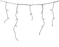 LED Icicle 11 meter zwart/klassiek warm kerstverlichting Lumineo - Lumineo - thumbnail