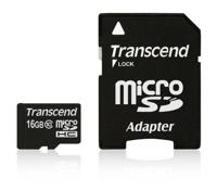 Transcend Premium microSDHC-kaart 16 GB Class 10, UHS-I Incl. SD-adapter - thumbnail