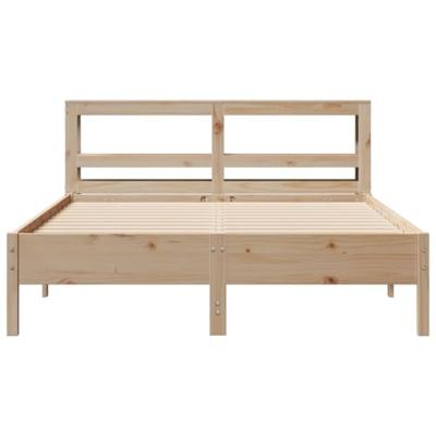 Bedframe zonder matras massief grenenhout 160x200 cm