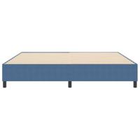 Boxspring bed Blauw 200 x 200 cm Katoenen stof - thumbnail