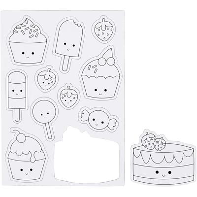 Creativ Company Magneten, zoetigheden, afm 14,85x21 cm, 1 vel