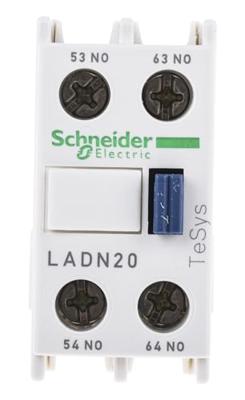 Schneider Electric LADN20 Hulpschakelaarblok (b x h x d) 26 x 48 x 42 mm Blauw 1 stuk(s)