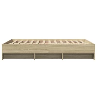 Bedframe zonder matras hout sonoma eikenkleurig 120x190 cm