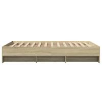Bedframe zonder matras hout sonoma eikenkleurig 120x190 cm - thumbnail