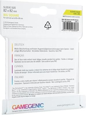 Gamegenic: Matte Board Game Sleeves - Lime