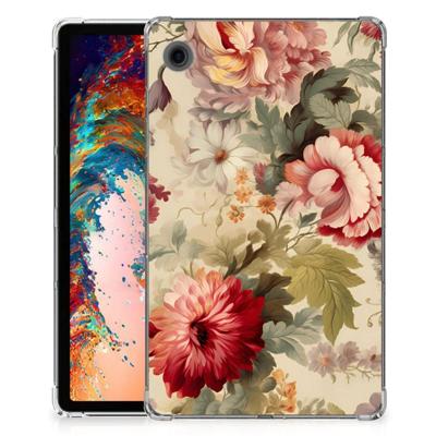 Siliconen Hoesje voor Samsung Galaxy Tab A9 Bloemen Siliconen Hoesje voor Samsung Galaxy Tab A9 Bloemen