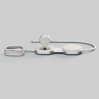 ZENS Inductie lader 20 W ZECC07W ZECC07W/00 Uitgangen Qi-standaard, Apple MagSafe, USB-C Wit - thumbnail