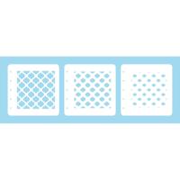 Nellie's Choice • layered combi stencil set eastern oval 3stuks - thumbnail