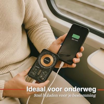 GRUNDIG Draadloze oortjes, powerbank of QI Lader (Draadloze Powerbank 5000 mAh) GRUNDIG Draadloze oortjes, powerbank of QI Lader (Draadloze Powerbank 5000 mAh)