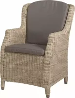 Dining Tuinstoel Brighton Antraciet Naturel Stoel Tuin Buiten 4SO - thumbnail