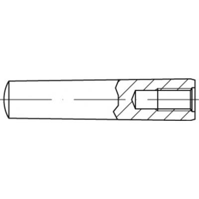 TOOLCRAFT TO-5436990 Conische pen 16 mm Staal 5 stuk(s)
