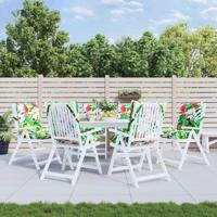 VidaXL Stoelkussens 6 st lage rug oxford stof meerkleurig - thumbnail