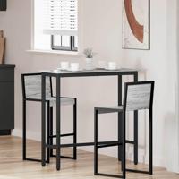 Tafel Grijs Sonoma 100 x 40 x 100,5 cm Engineered hout en staal - thumbnail