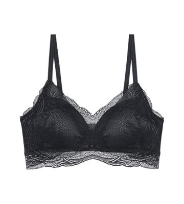 Lift Smart push up Bh zonder beugel - kanten Beugelloze bh met smalle bandjes - voorgevormd