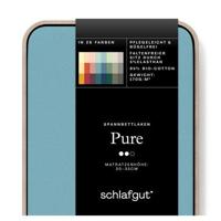Schlafgut Schlafgut Pure Jersey Hoeslaken L - 140x200 - 160x220 467 Petrol Mid - thumbnail