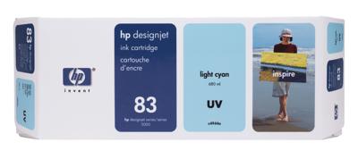 83 UV - 680 ml - lichtcyaan - origineel - DesignJet - inktcartridge - voor DesignJet 5000, 5000ps, 5000ps uv, 5000uv, 5500, 5500 uv, 5500ps, 5500ps uv