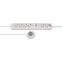 Brennenstuhl Eco-Line stekkerdoos Comfort Switch Plus EL CSP 24 6-voudig wit 1,5m H05VV-F 3G1,5 2 permanente, 4 schakelbare externe voetschakelaar - - thumbnail