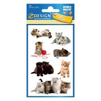 Avery AV-55971 Papieretiket Z-design Kids Pakje A 3 Vel Katten Foto - thumbnail