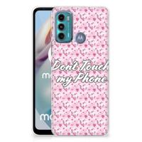 Motorola Moto G60 Silicone-hoesje Flowers Pink DTMP - thumbnail