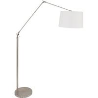 Steinhauer VloerlampGramineus 165cm grijs met linnen witte kap - 9719ST - thumbnail
