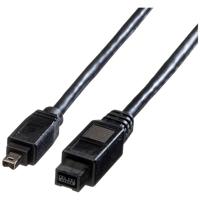 ROLINE IEEE 1394b / IEEE 1394 kabel, 9/4-polig, zwart, 1,8 m - thumbnail