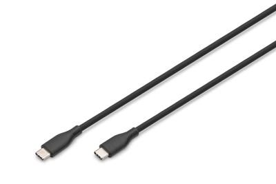 Digitus AK-300341-020-S USB-C-kabel USB 2.0 USB-C stekker 2.00 m Zwart (mat) Uitstekende verouderingseigenschappen, Flexibel, Flexibele binnenader, Bestand Digitus AK-300341-020-S USB-C-kabel USB 2.0 USB-C stekker 2.00 m Zwart (mat) Uitstekende verouderingseigenschappen, Flexibel, Flexibele binnenader, Bestand
