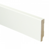 MDF Moderne plint 55x12 voorgelakt RAL9016 - lengte 240cm - thumbnail