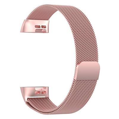 Fitbit Charge 3 & 4 milanese bandje - Maat: Small - Rosé goud