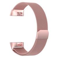 Fitbit Charge 3 & 4 milanese bandje - Maat: Small - Rosé goud - thumbnail