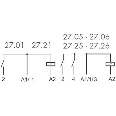 Finder 27.26.8.230.0000 Stroomstootschakelaar Inbouw 2x NO 230 V/AC 10 A 2300 VA 1 stuk(s) Finder 27.26.8.230.0000 Stroomstootschakelaar Inbouw 2x NO 230 V/AC 10 A 2300 VA 1 stuk(s)