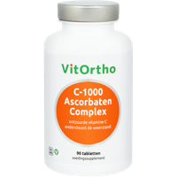 VitOrtho C-1000 Ascorbaten Complex Tabletten 90st - thumbnail
