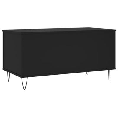 Salontafel 90x44,5x45 cm bewerkt hout zwart