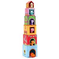 Beeldblokjes Topanifarm DJECO multi-gekleurd - thumbnail