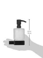 Emco Loft zeepdispenser met flacon zwart 052113301 - thumbnail
