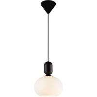 Nordlux hanglamp opaal glas &apos;Notti&apos; E27 fitting modern opaal glas zwart 20 cm - thumbnail