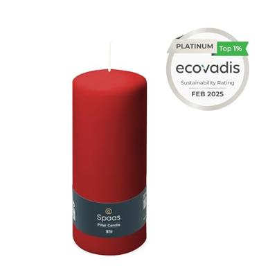 Cylinder d8h20 cm rood Spaas - Spaas