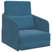 Slaapbank Blauw 65 x 80 x 83 cm Fluweel - thumbnail