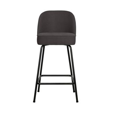 Woood Vogue barkruk H65 geweven Donkergrijs