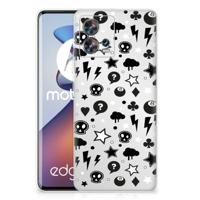 Silicone Back Case Motorola Edge 30 Fusion Silver Punk - thumbnail