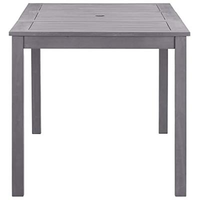 Tuintafel 140x80x74 cm massief acaciahout greywash
