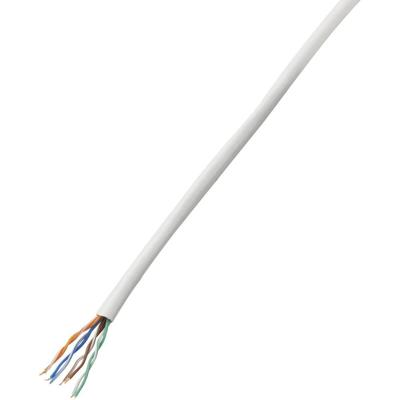 Conrad Components 608692 Netwerkkabel CAT 5e U/UTP 4 x 2 x 0.14 mm² Wit 100 m