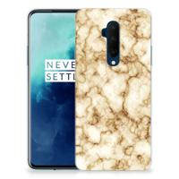 OnePlus 7T Pro | TPU | Siliconen hoesje | Marmer Goud - thumbnail
