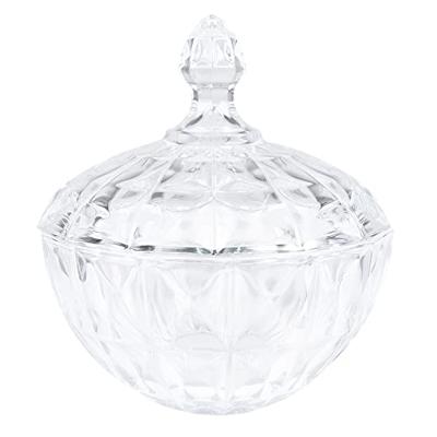 Clayre & Eef Glazen potje Ø 16x19 cm Transparant Rond Potje