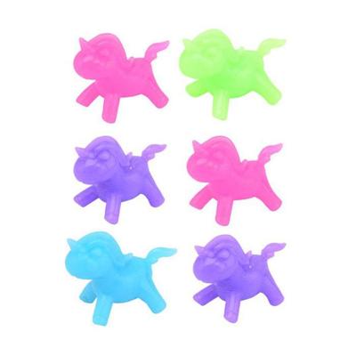 Johntoy Sticky eenhoorn raamlopers in koker, 6st