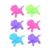 Johntoy Sticky eenhoorn raamlopers in koker, 6st - thumbnail